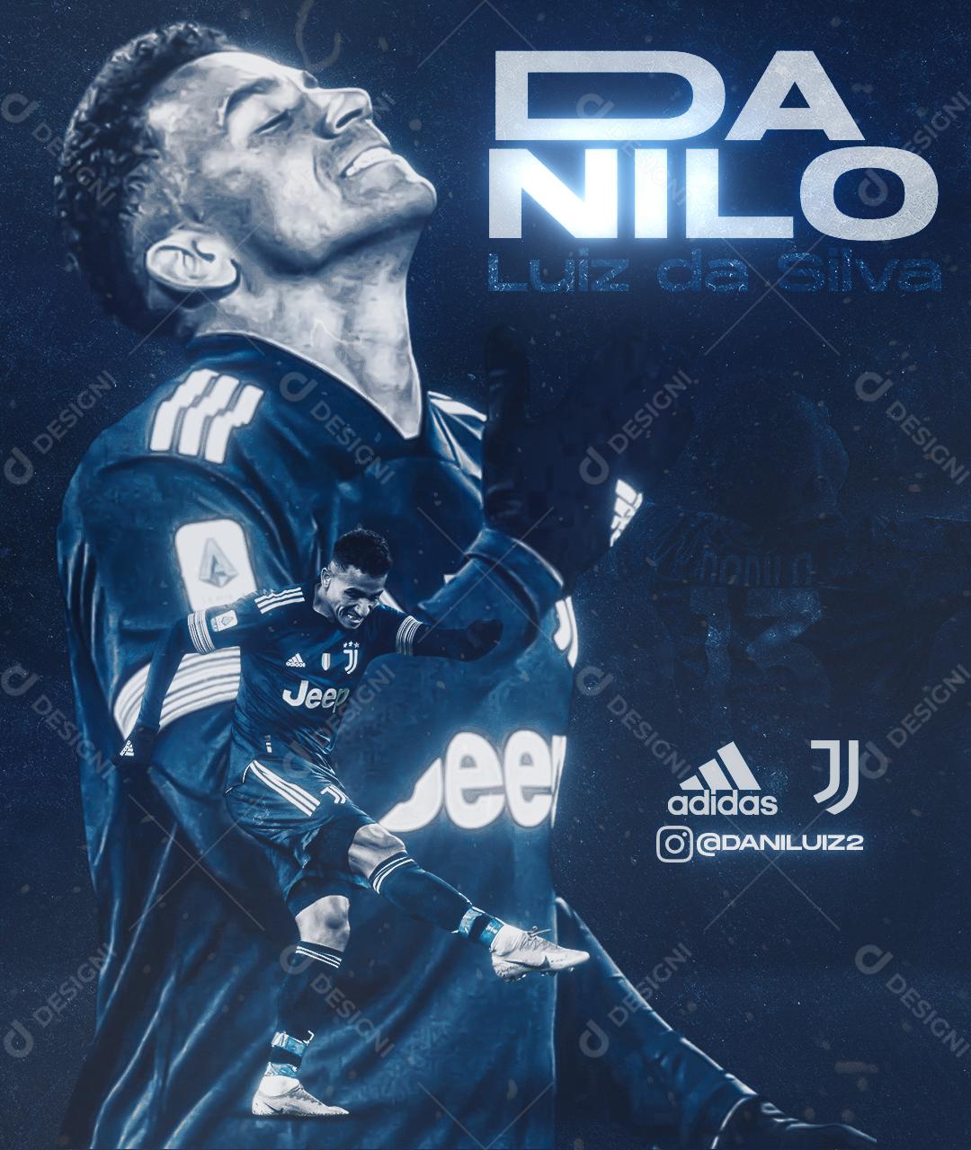 Social Media Futebol Jogador Danilo PSD Editável