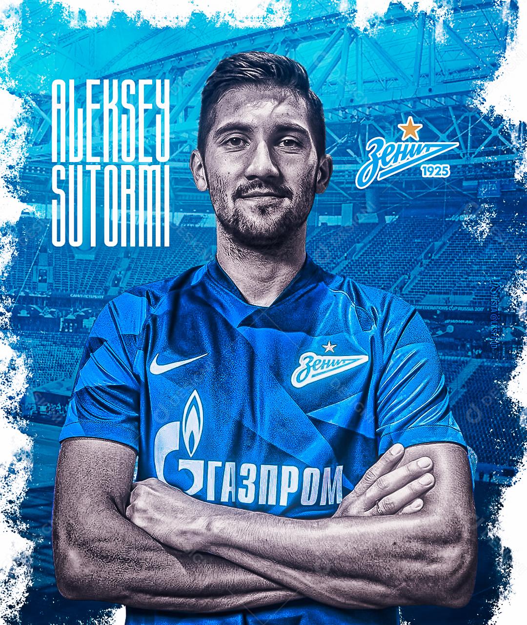 Social Media Futebol Jogador Aleksey Sutormi PSD Editável