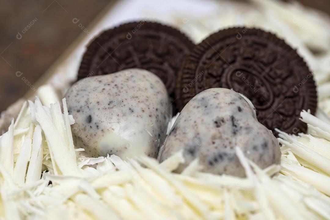 Ovo de colher brownie comida oreo Imagem JPG