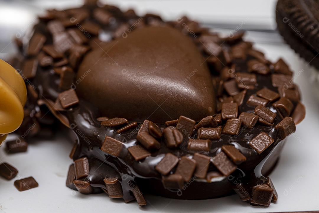 Ovo de colher brownie comida doce cocolate Imagem JPG