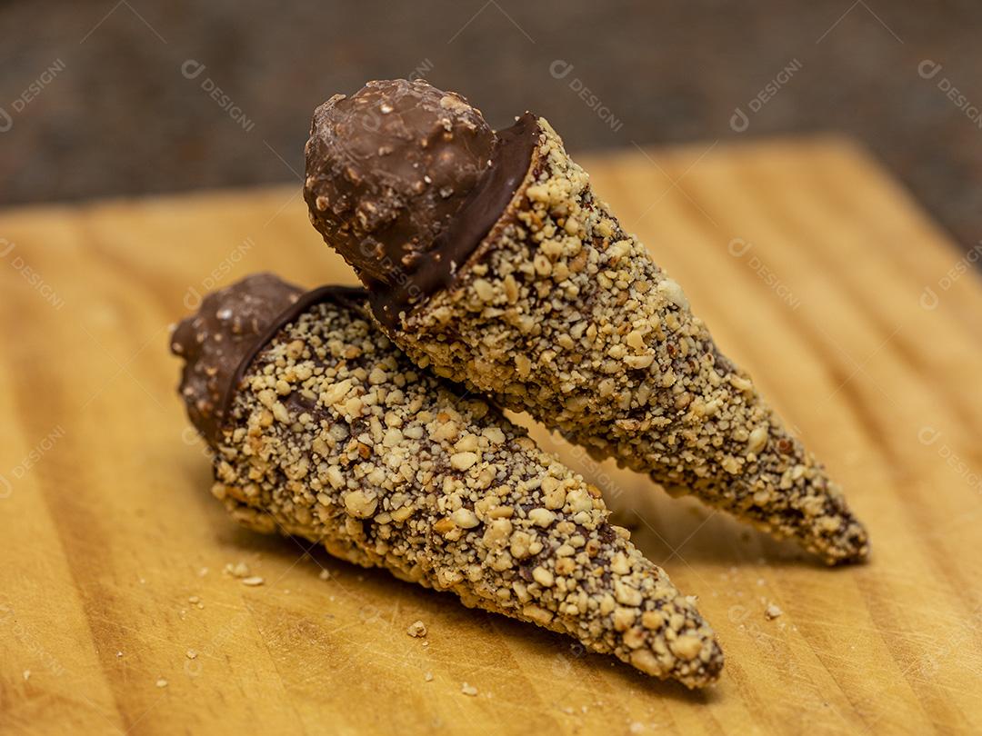 Cone trufado chocolate Imagem JPG