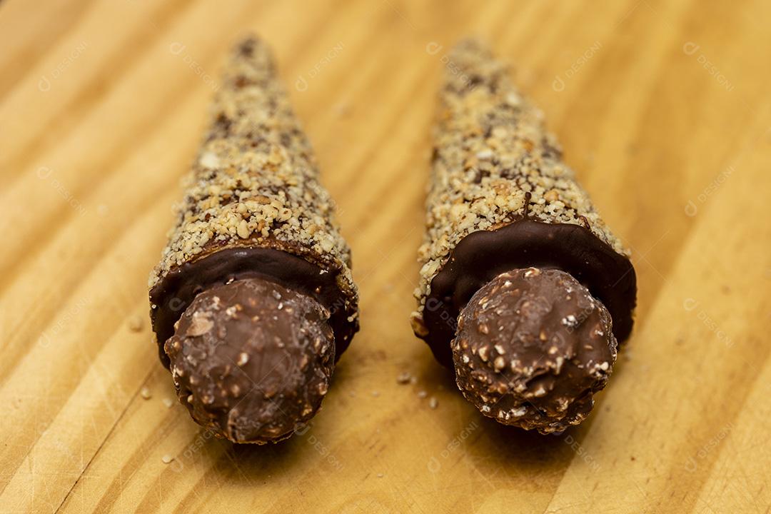 Cone trufado chocolate Imagem JPG
