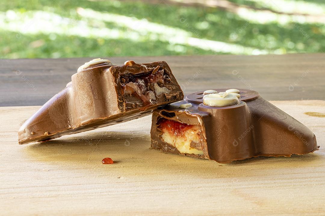 Comida doce chocolate formado de controle playstation Imagem JPG