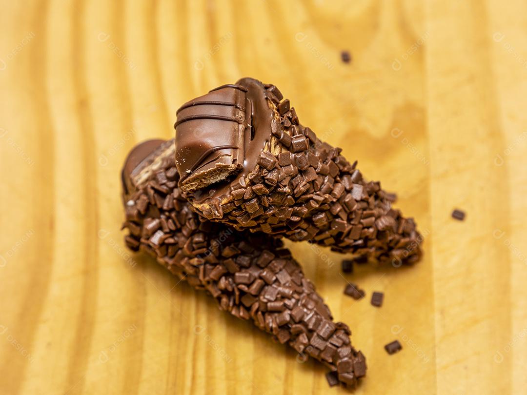 Comida cone chocolate Imagem JPG