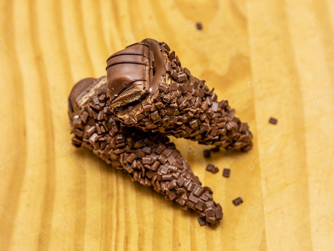 Comida cone chocolate Imagem JPG