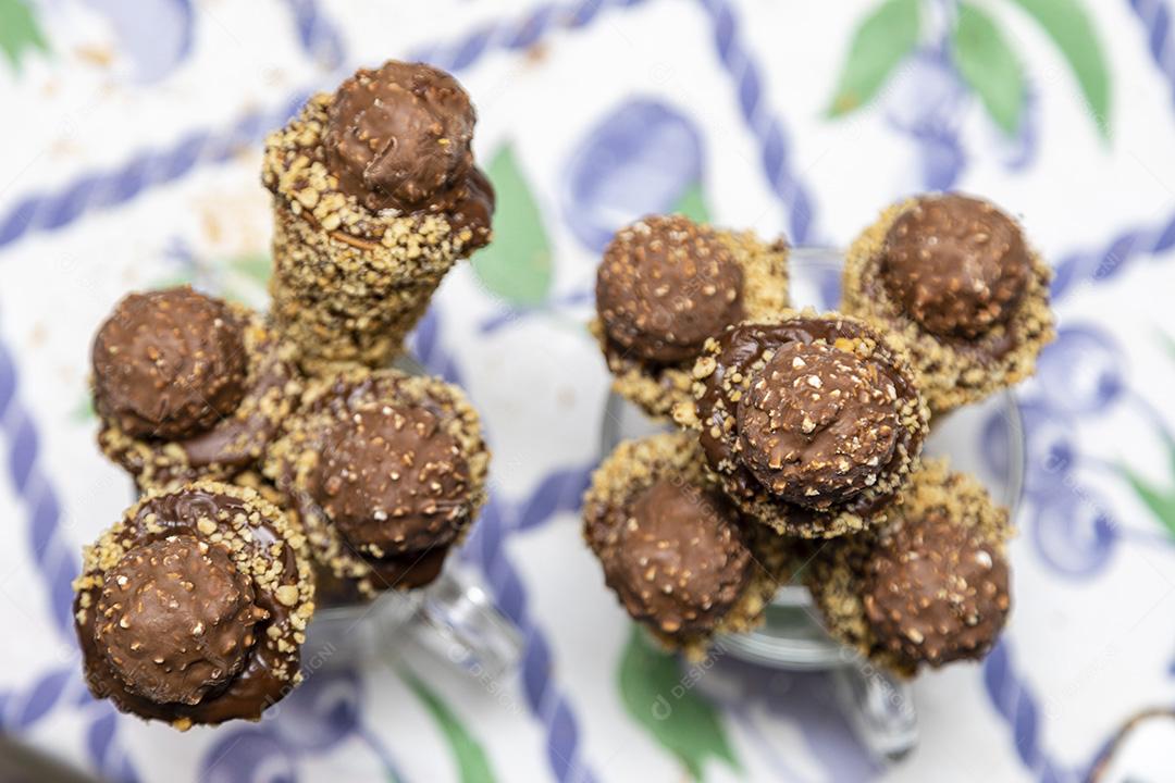 Comida cone chocolate Imagem JPG