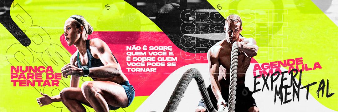 Banner Nunca Pare De tentar Agende Sua Aula Social Media PSD Editável