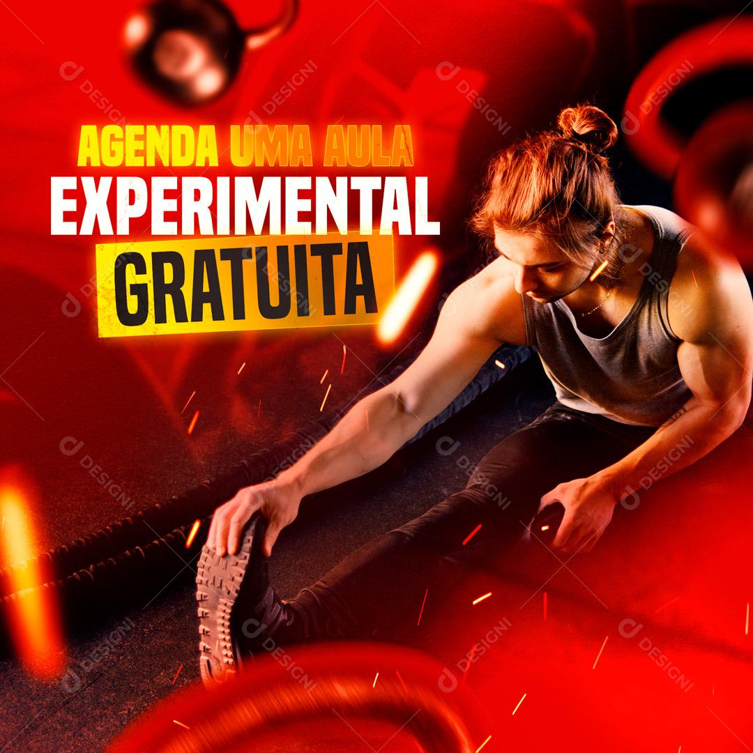 Agende Uma Aula Experimental Gratuita Social Media PSD Editável