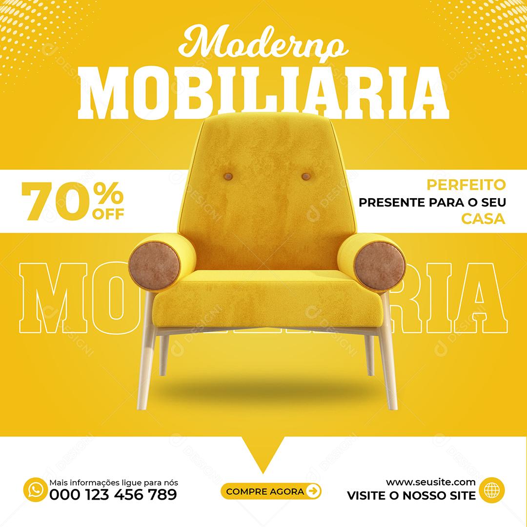 Social Media Mobiliária Moderno 70% De Desconto PSD Editável