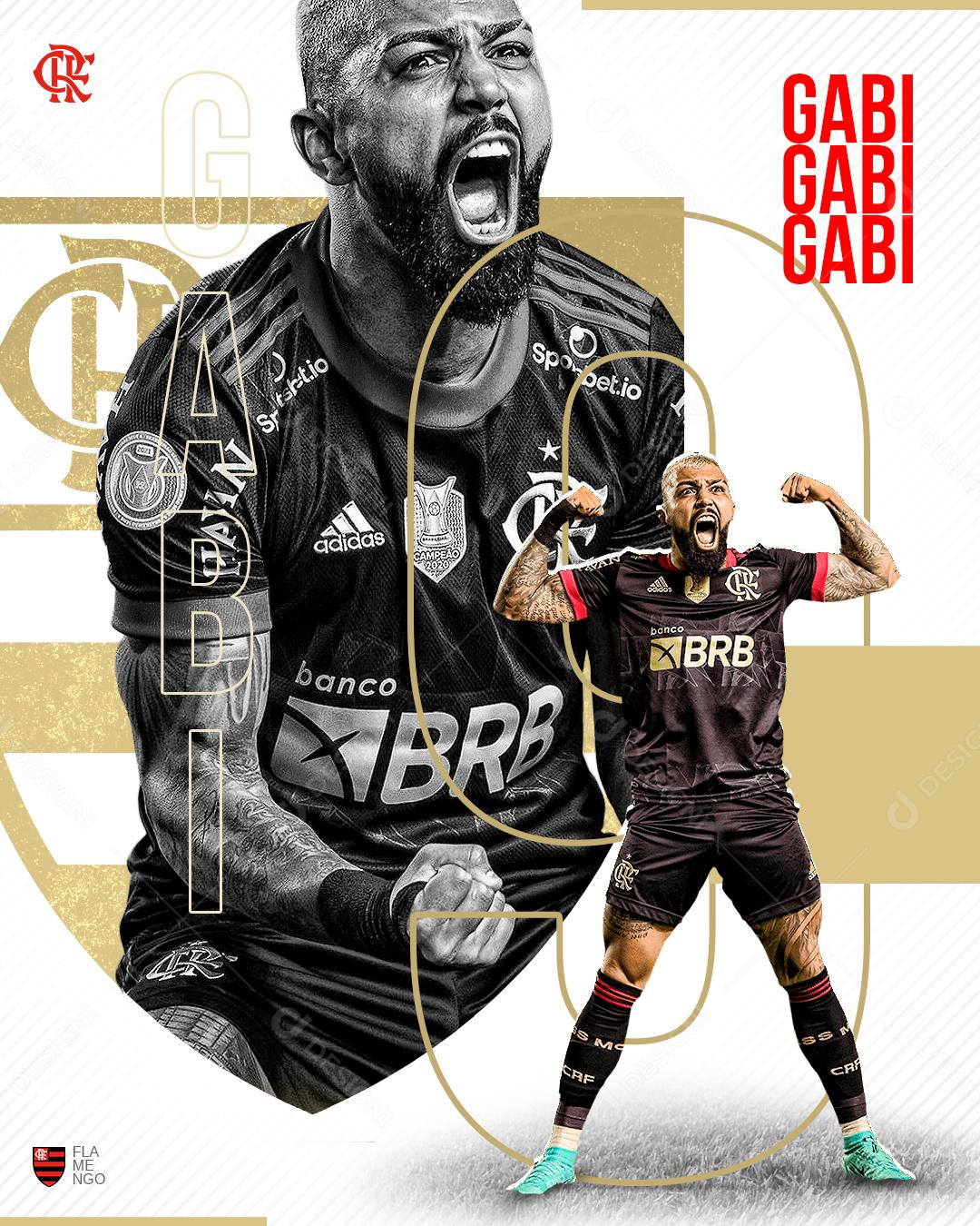 Social Media Futebol Jogador Gabi Gol PSD Editável