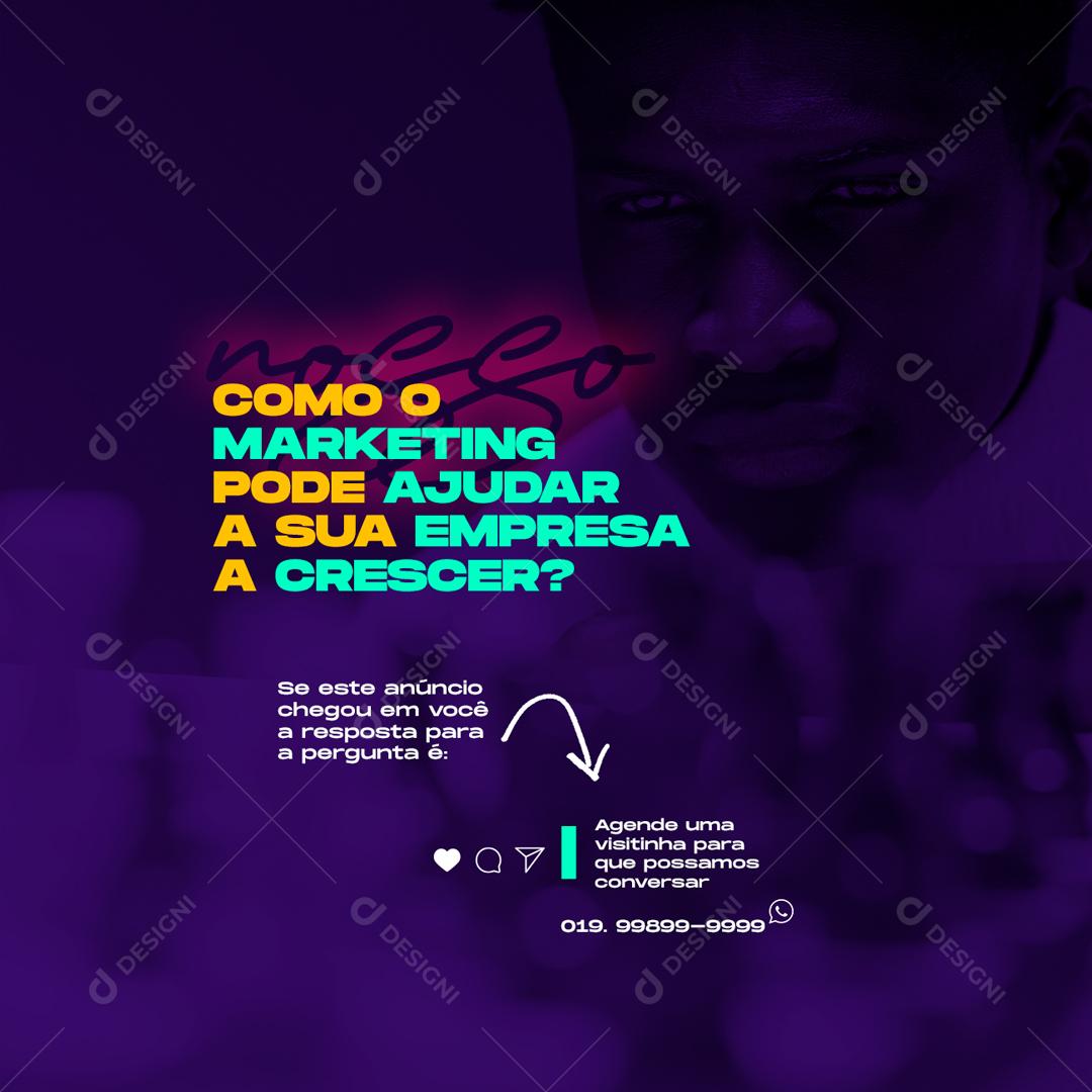 Social Media Como O Marketing Pode Ajuda Sua Empresa Agências PSD Editável