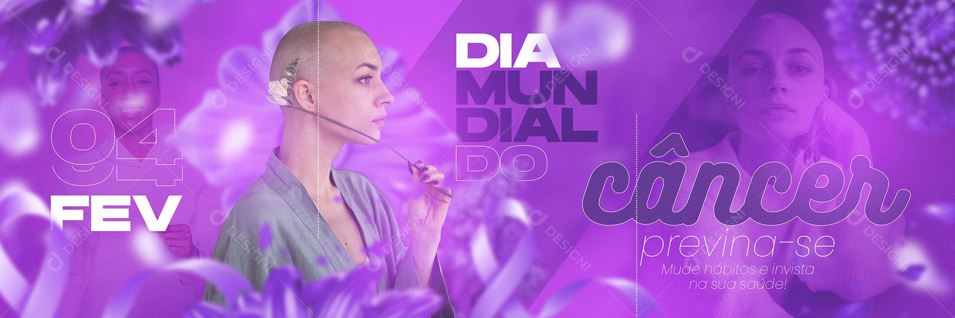 4 De Fevereiro Dia Mundia Do Câncer Social Media Carrossel PSD Editável