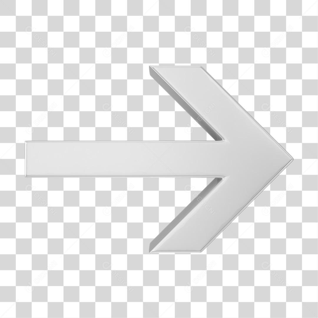 Seta Apontada Lateral PNG Transparente