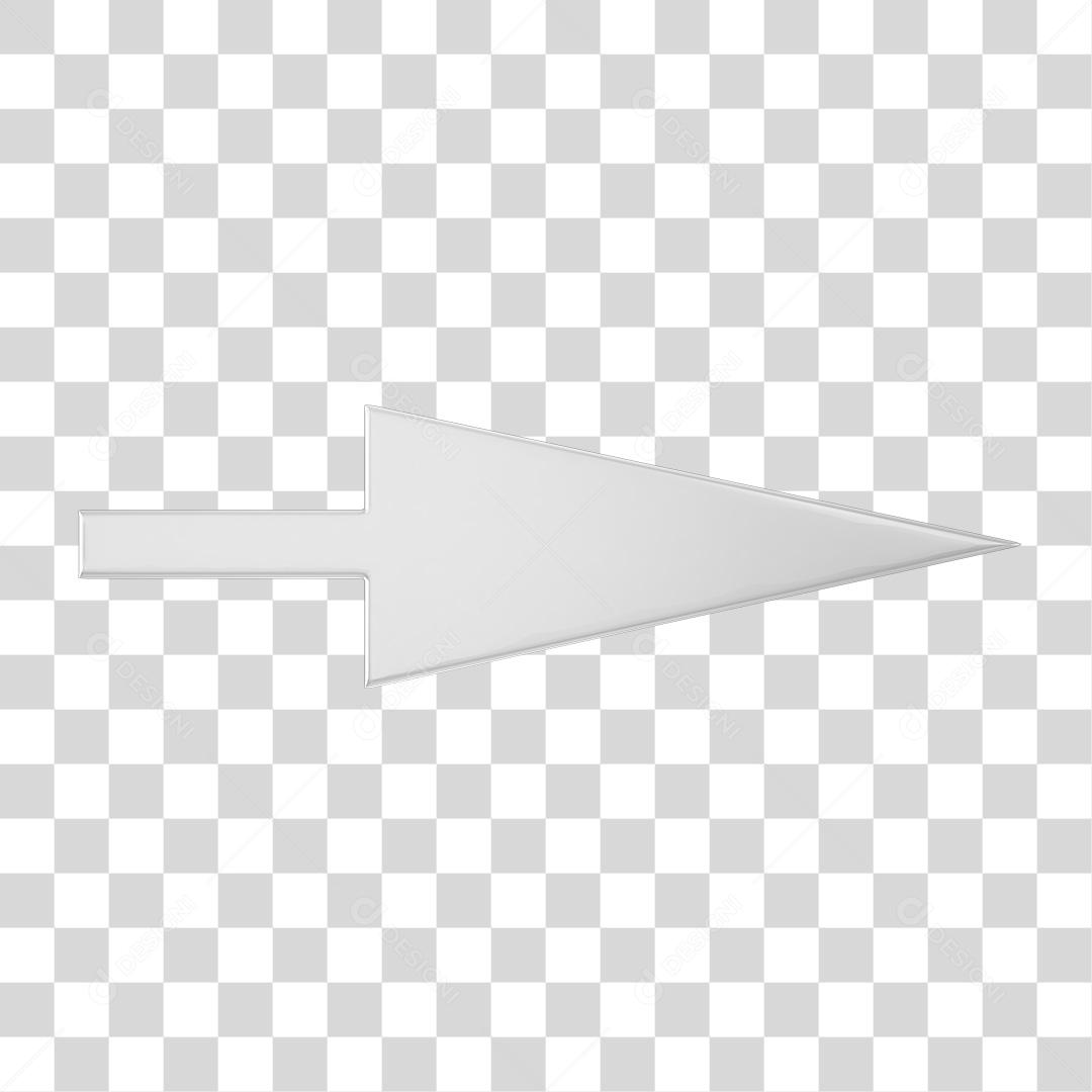Seta Apontada Lateral PNG Transparente