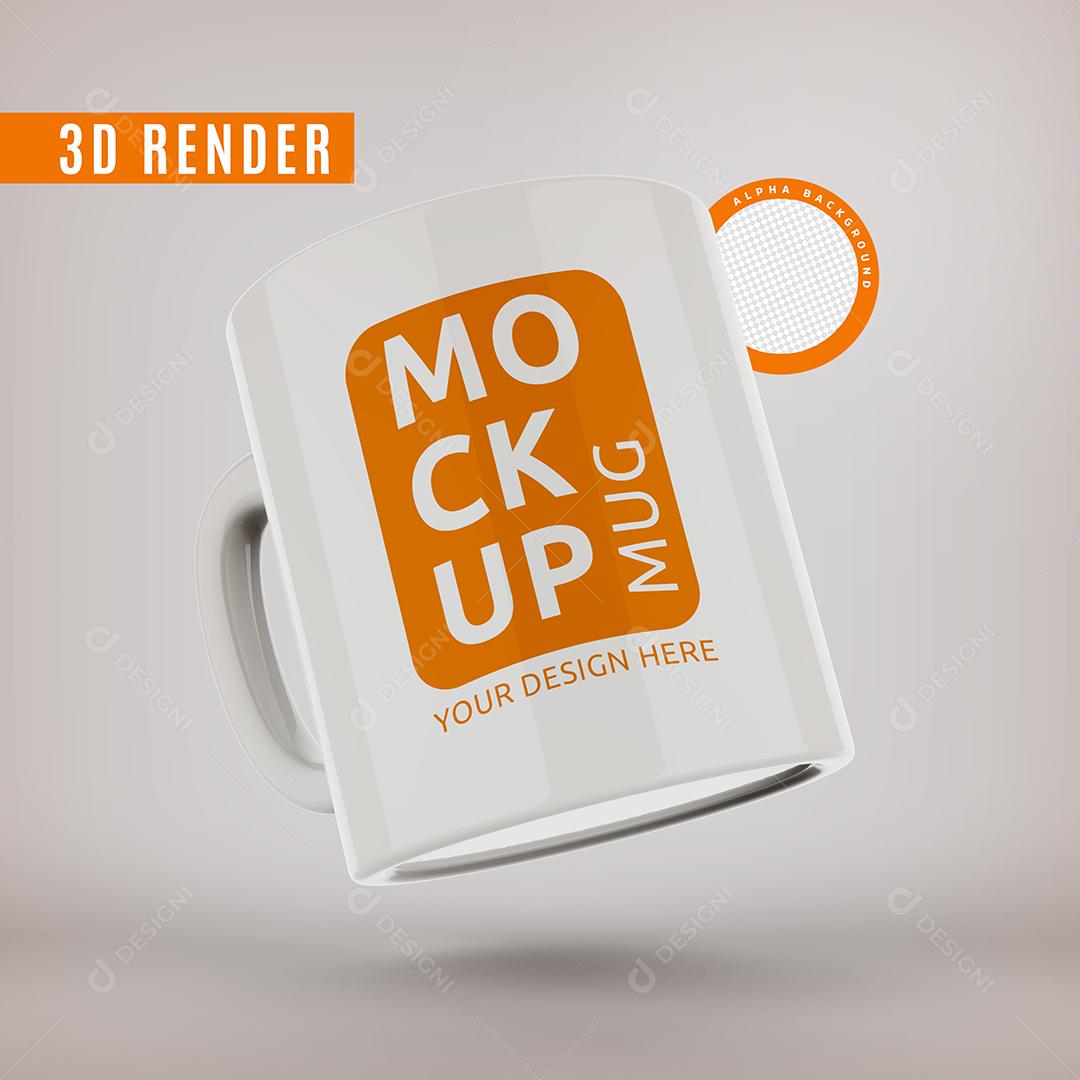 Mockup 3D Para Composição PSD Premium