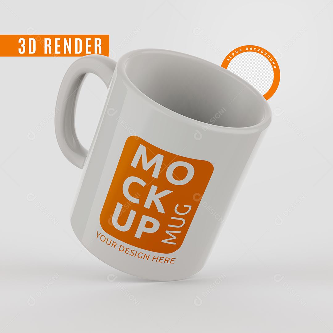 3D Mockup Para Composição PSD Premium