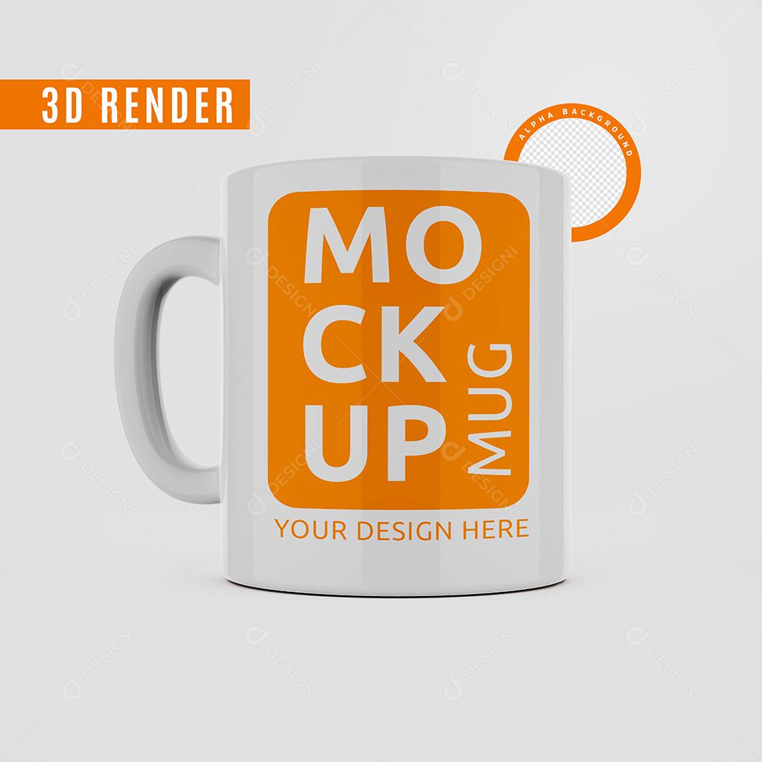 Mockup 3D Para Composição PSD Premium