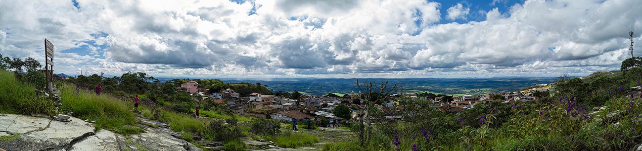 Paisagem vista panoramica casas Imagem JPG