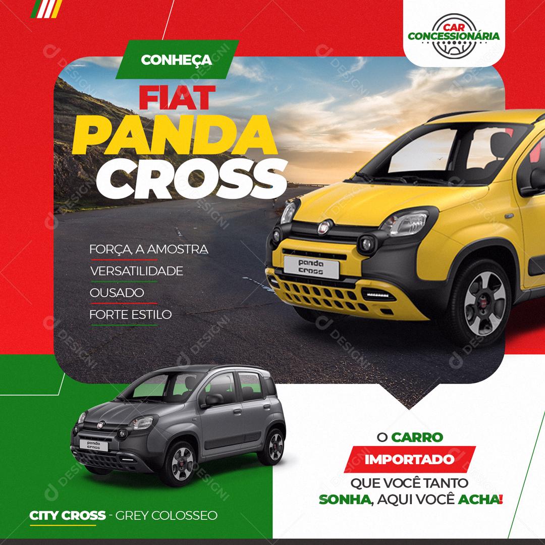 Fiat Panda Cross Carro Ideal Pra Você Social Media PSD Editável