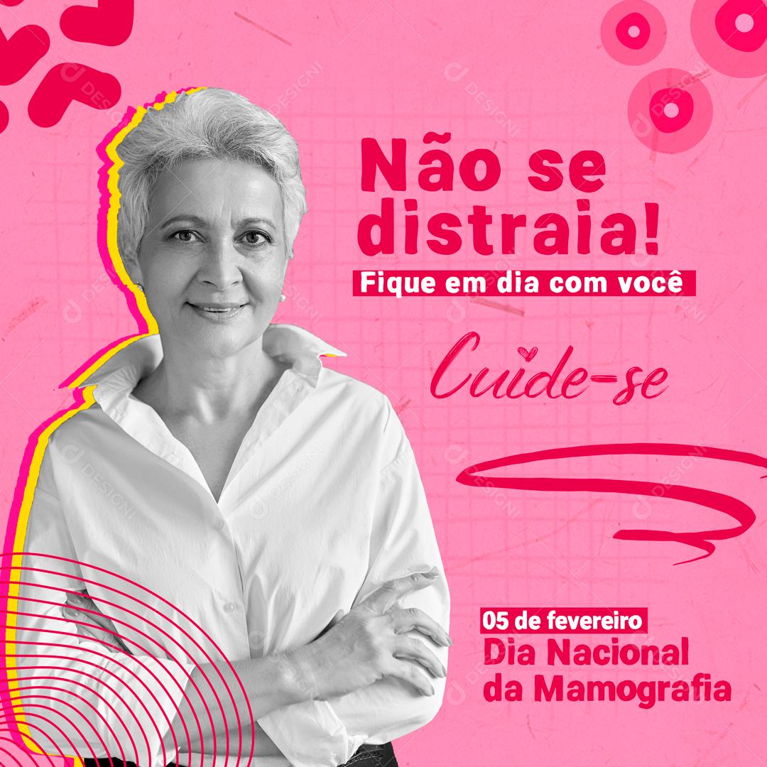 Não Se Distraia Dique Em Dia Com Você Social Media PSD Editável