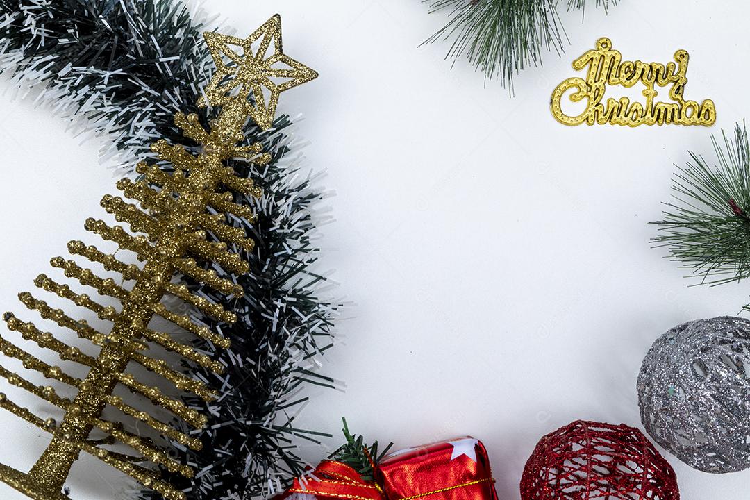 Fundo de Natal. Vista superior Imagem JPG