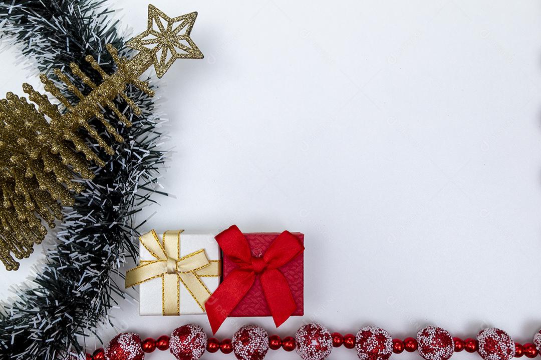 Fundo de Natal. Vista superior Imagem JPG