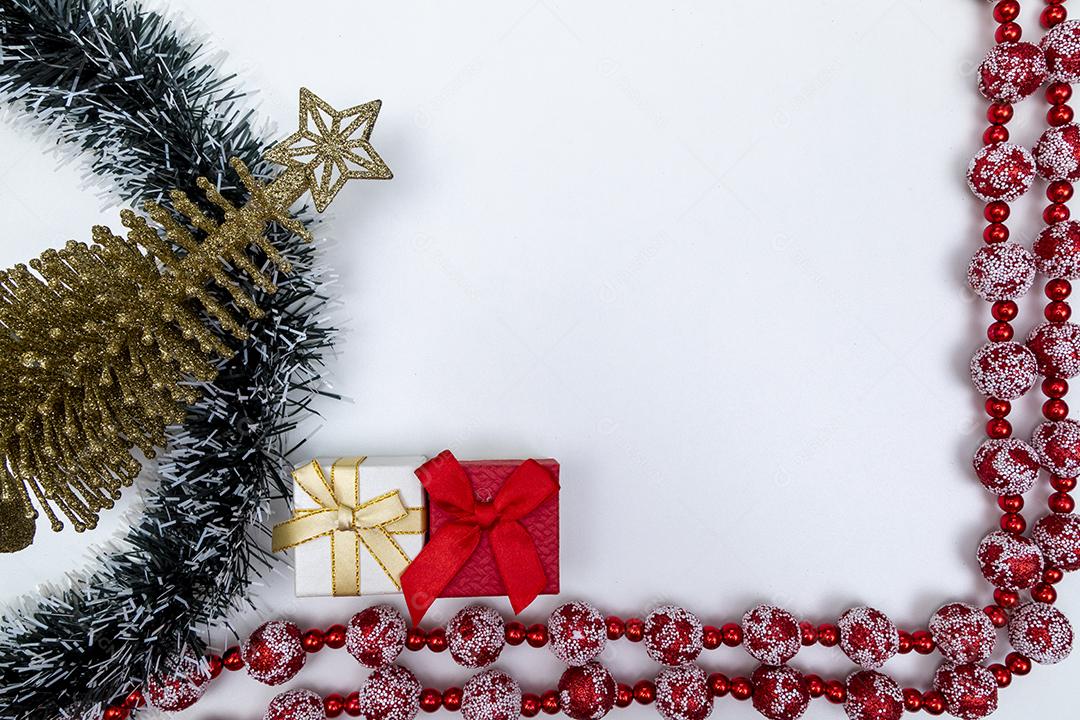 Fundo de Natal. Vista superior Imagem JPG