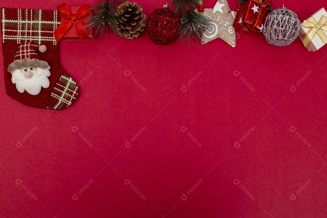 Fundo de Natal. Vista superior Imagem JPG