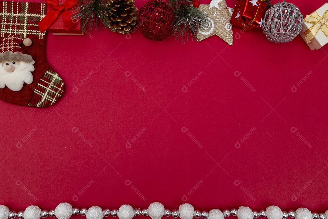 Fundo de Natal. Vista superior Imagem JPG