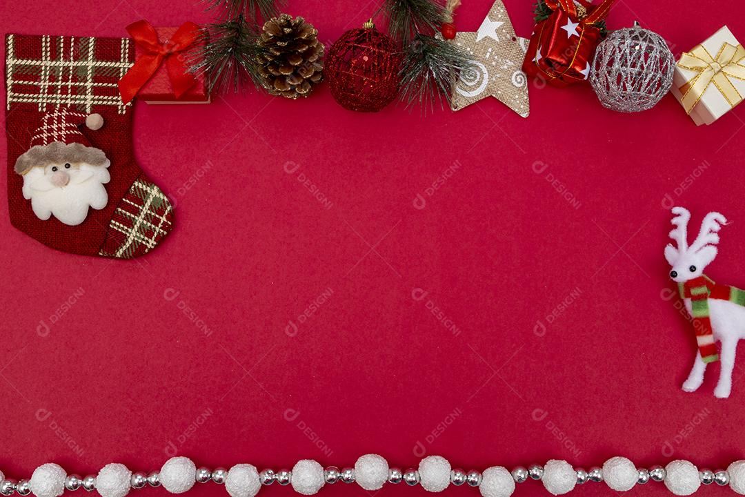 Fundo de Natal. Vista superior Imagem JPG