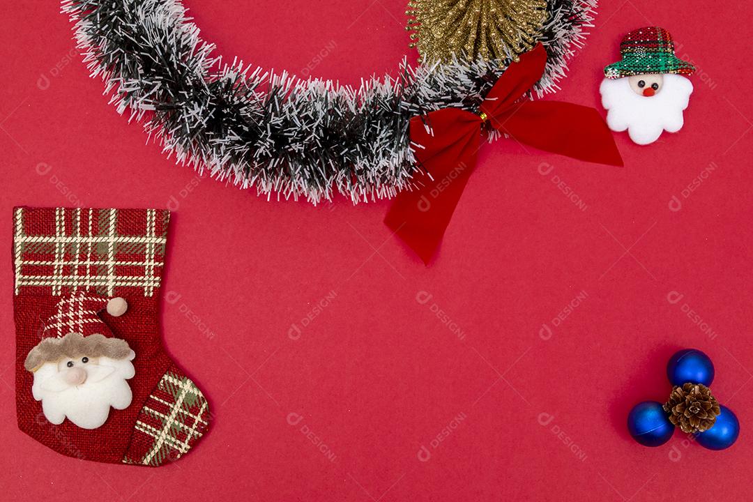 Fundo de Natal. Vista superior Imagem JPG