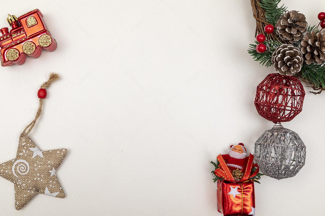 Fundo de Natal. Vista superior Imagem JPG