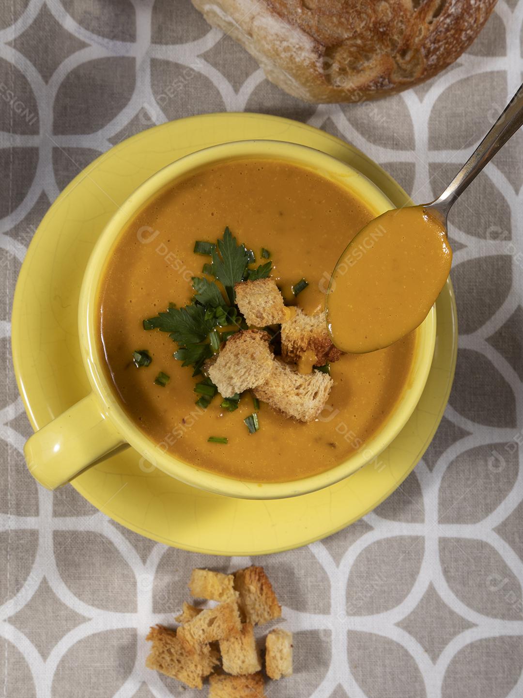 Caldo de Abóbora Imagem JPG