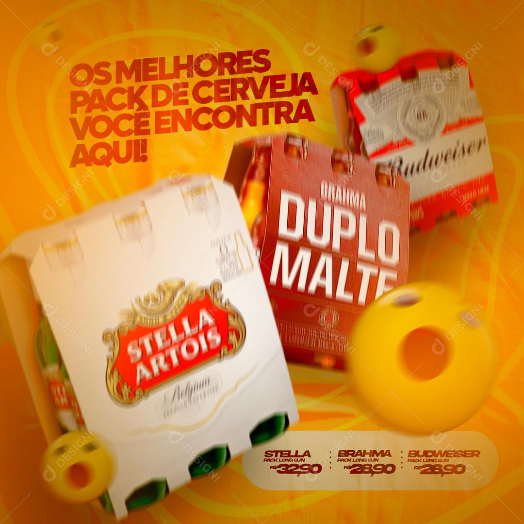 Social Media Os Melhores Pack De Cerveja Você Encontra PSD Editável