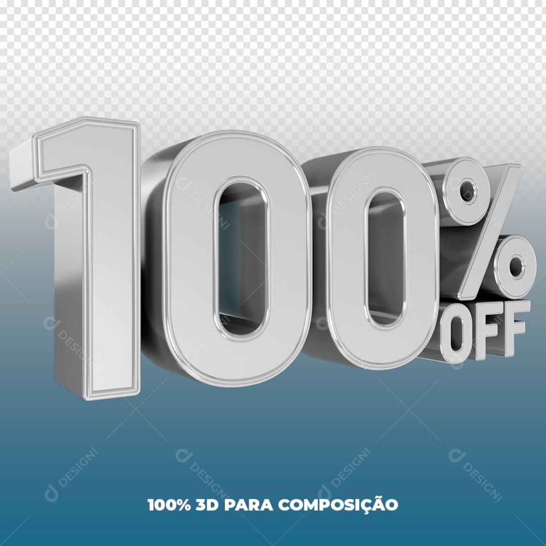 Número 3D Para Composição 100%Off PSD Editável