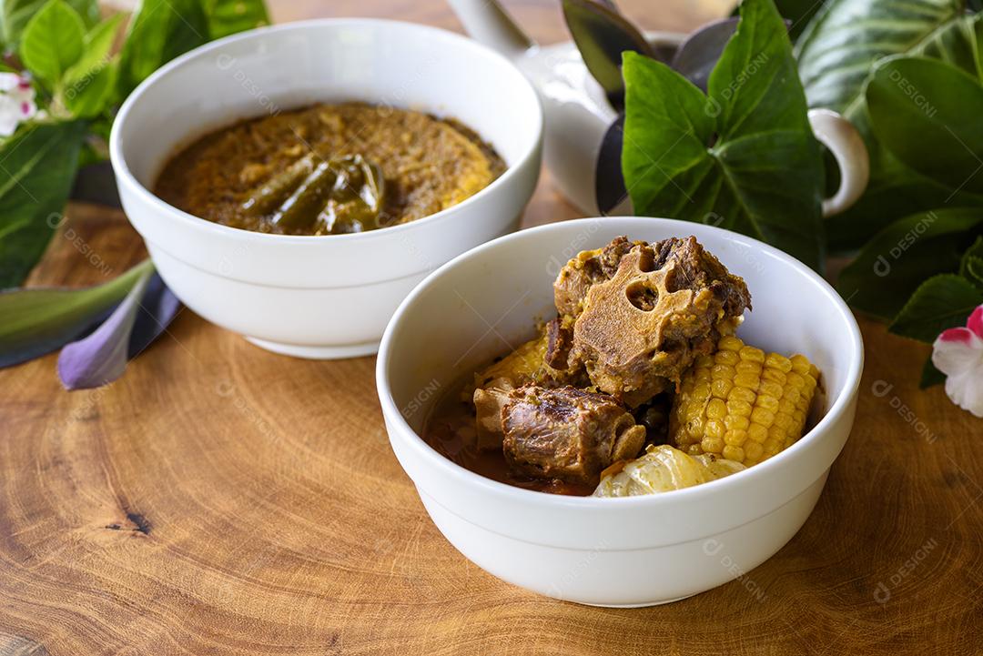 Rabada, prato tradicional de rabada da culinária brasileira. Feito com carne de rabada