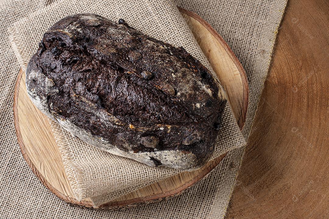 Pão de cacau de fermentação natural italiana JPG