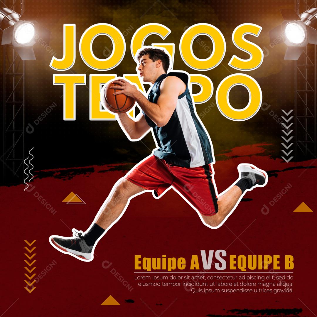 Jogos Tempo Torneio Social Media PSD Editável