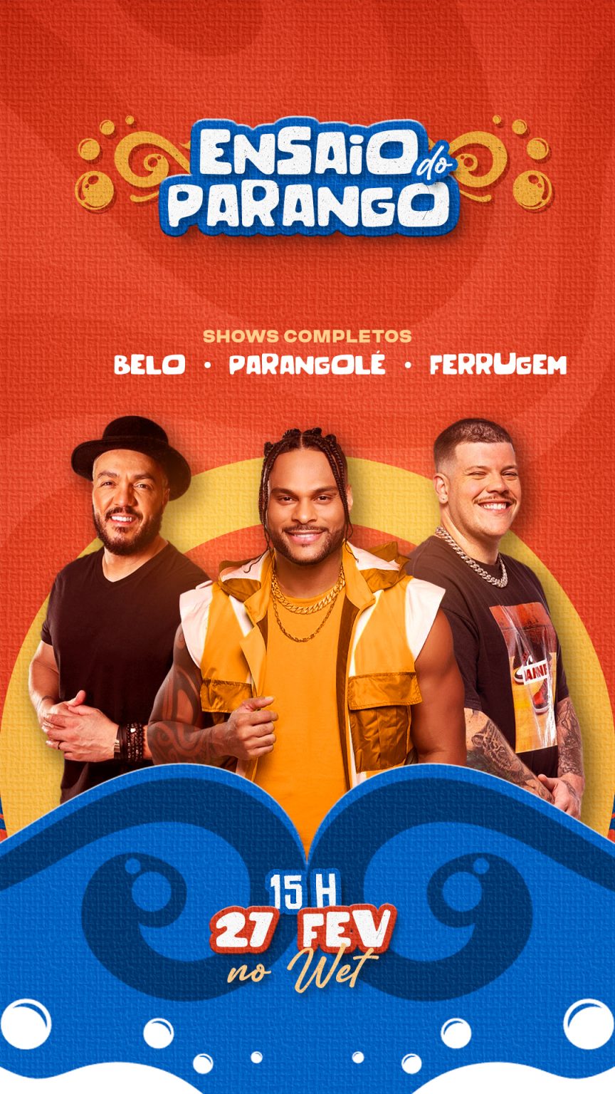 Flyer Story Show Evento Ensaio de Parango Cantores Social Media PSD Editável