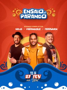 Flyer Show Evento Ensaio de Parango Cantores Social Media PSD Editável