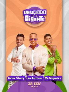 Flyer Show Evento Revoada de Gigante Cantores Social Media PSD Editável