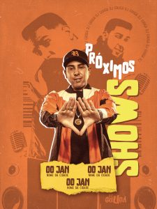 Flyer Agenda Próximo Shows Artista Dj Guuga Social Media PSD Editável