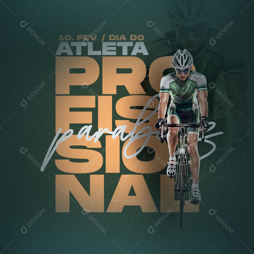 10 De Fevereiro Dia Do Atleta Profissional Social Media PSD Editável