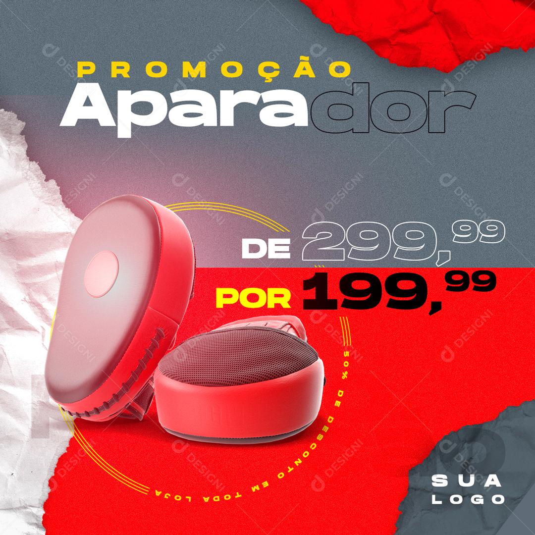 Promoção Aparador De Golpes Para Treinamento Social Media PSD Editável