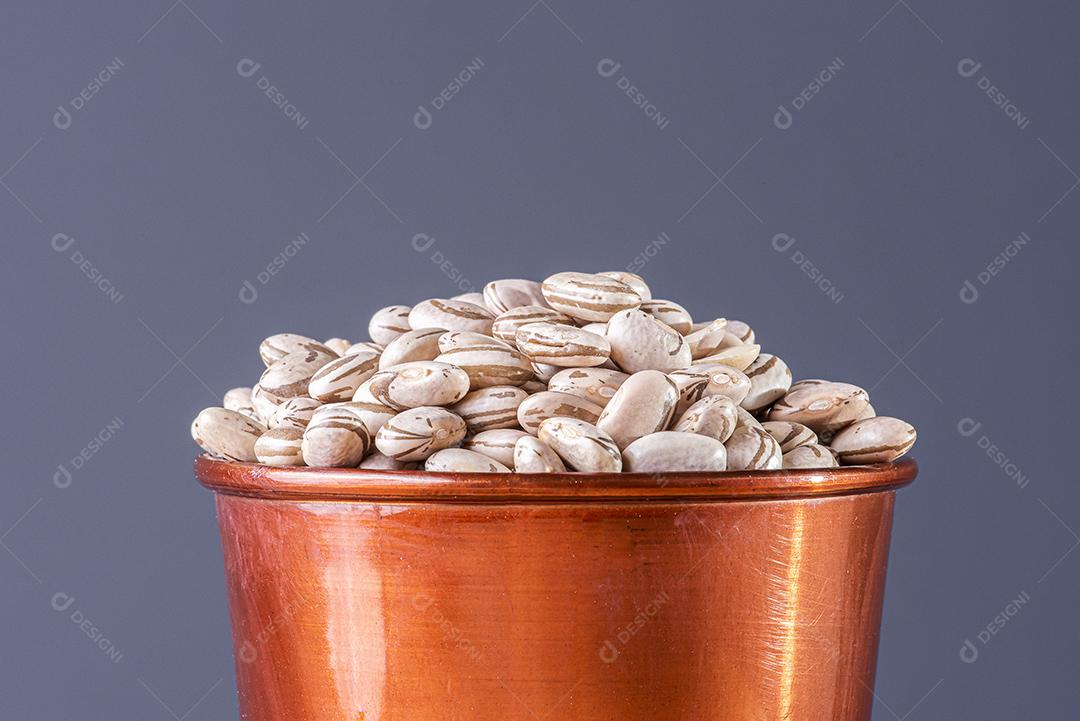 Grãos de feijão-marrom-cru JPG