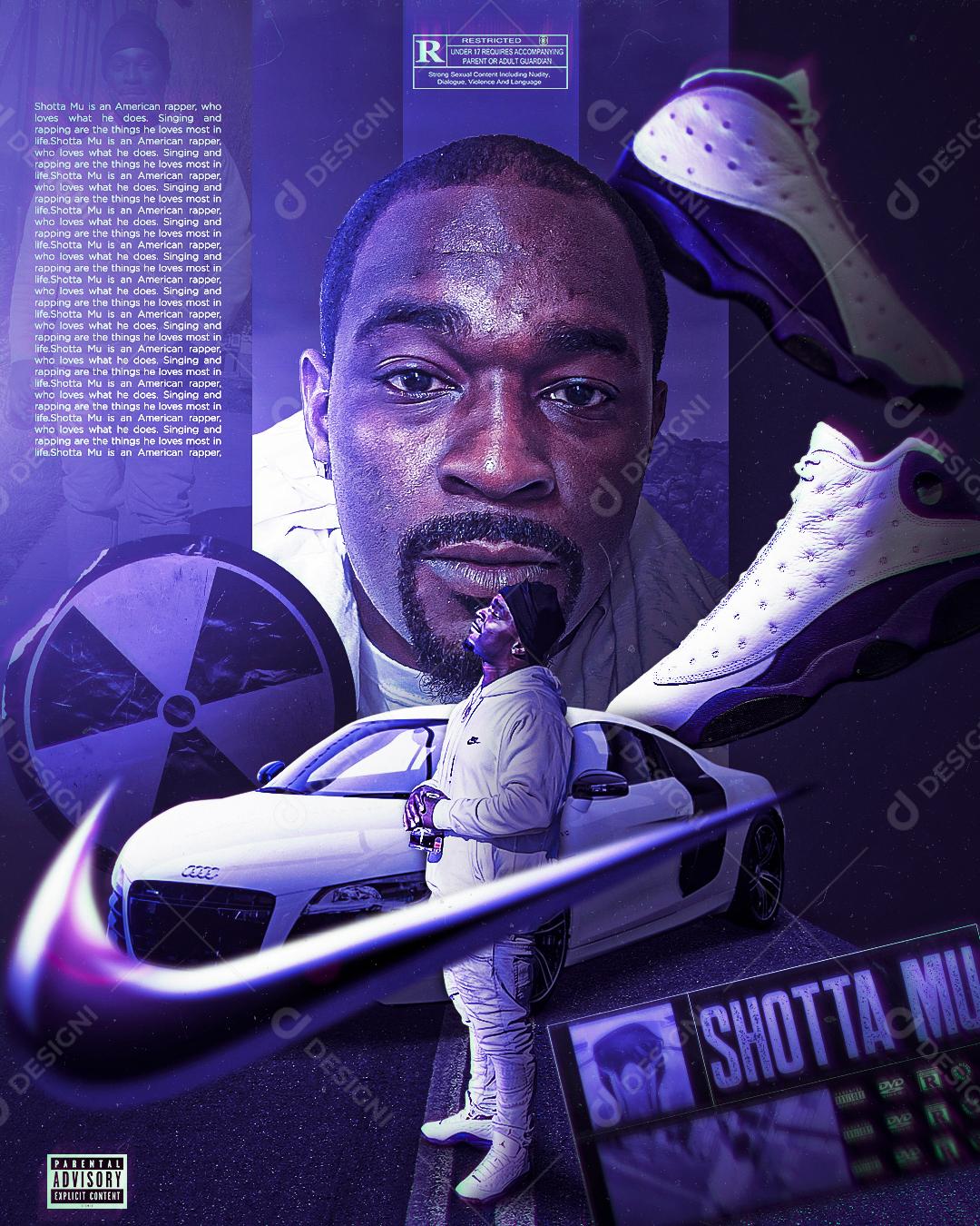 Flyers Shotta Mu Social Media PSD Editável