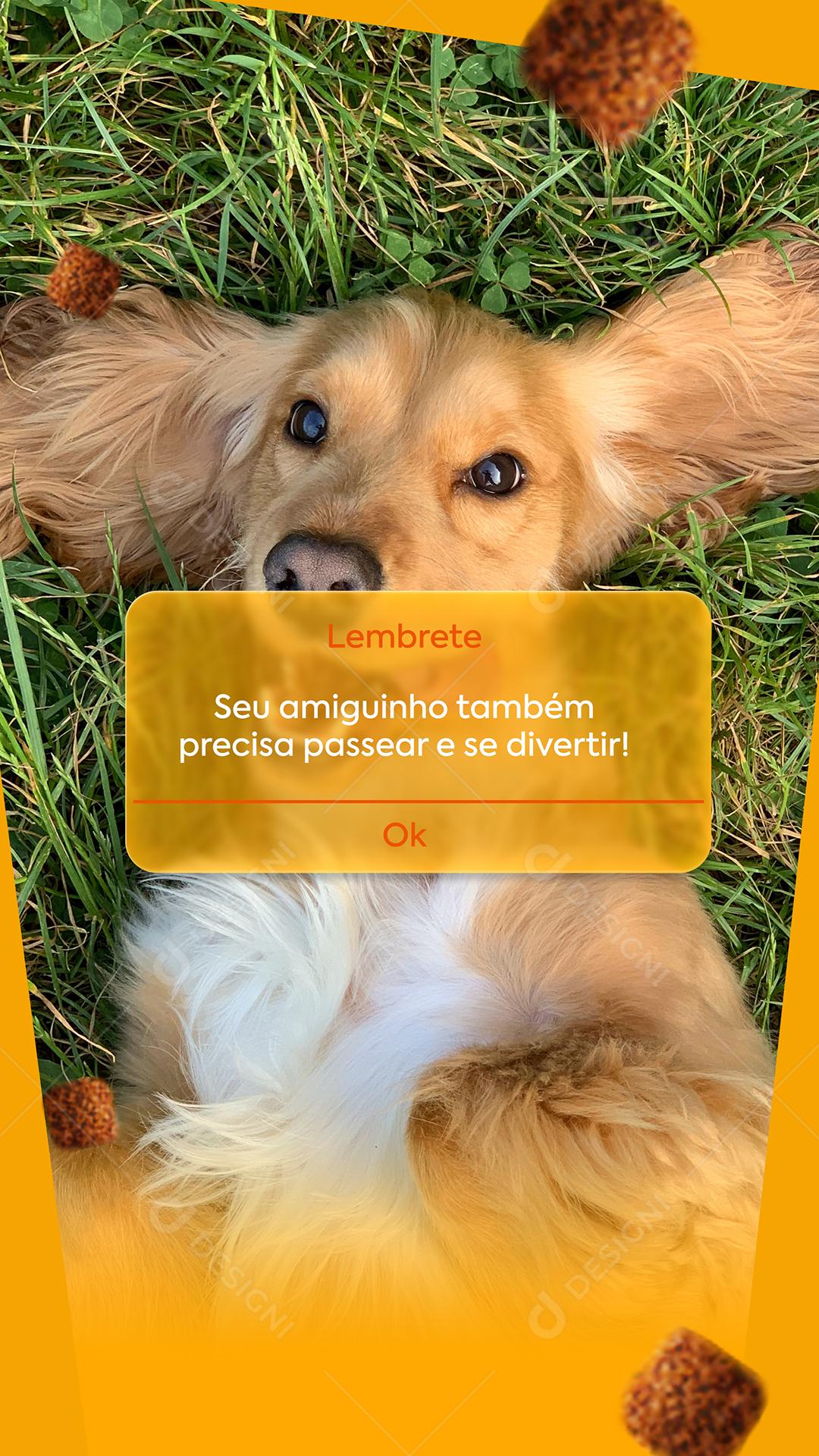 Social Media Seu amiguinho também precisa passear e se diverti Pet shop PSD Editável