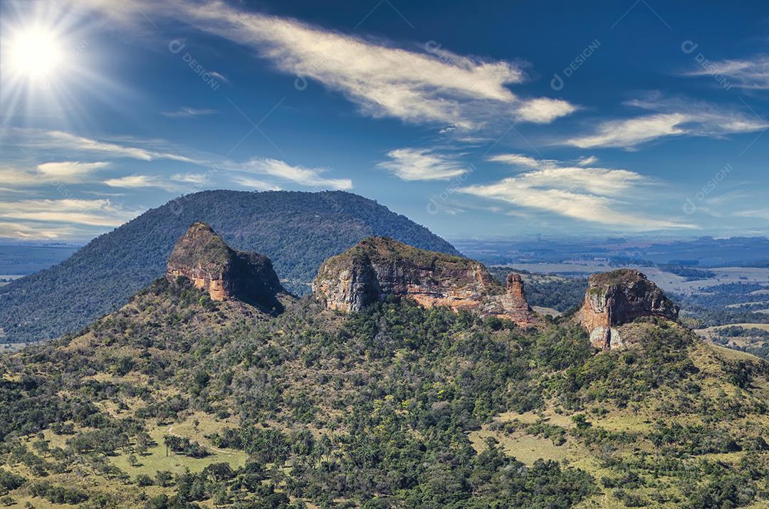 Fotos Monte Três Pedras, interior paulista, cidades de Botucatu Bofete e Pardinho