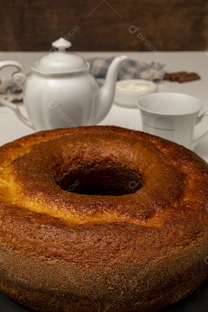 Comida Bolo de iogurte natural com canela Imagem JPG