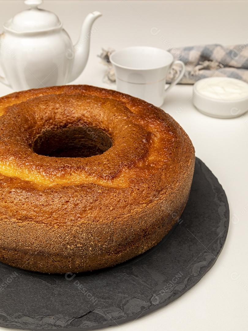 Comida Bolo de iogurte natural com canela Imagem JPG